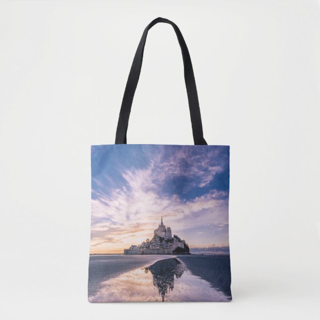 Monuments | Mont Saint-Michel, Normandy France Tote Bag (Front)