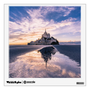 Monuments Mont Saint-Michel, Normandy France Wall Decal