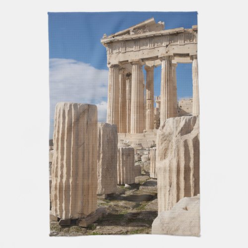 Monuments  Parthenon Acropolis Athens Greece Kitchen Towel