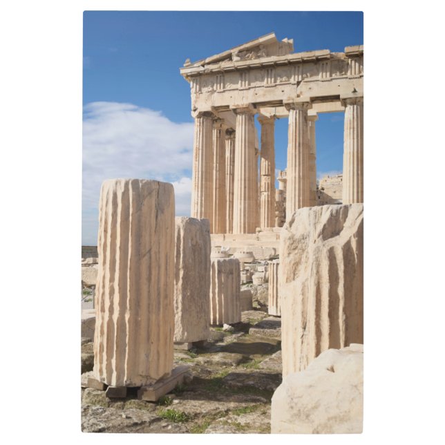 Monuments | Parthenon Acropolis Athens Greece Metal Print (Front)