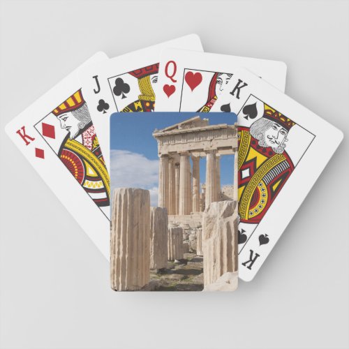 Monuments  Parthenon Acropolis Athens Greece Poker Cards