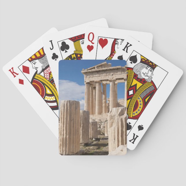 Monuments | Parthenon Acropolis Athens Greece Poker Cards (Back)