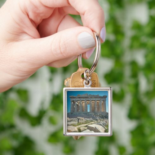 Monuments  Parthenon Athens Greece Keychain