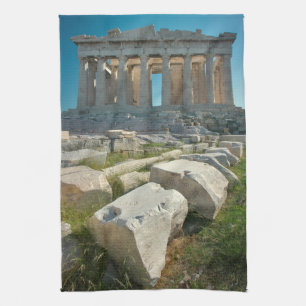 Monuments Parthenon Athens, Greece Kitchen Towel