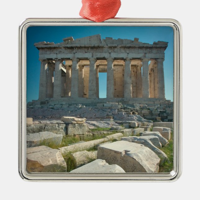 Monuments | Parthenon Athens, Greece Metal Ornament (Front)