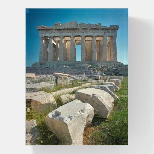 Monuments  Parthenon Athens Greece Paperweight