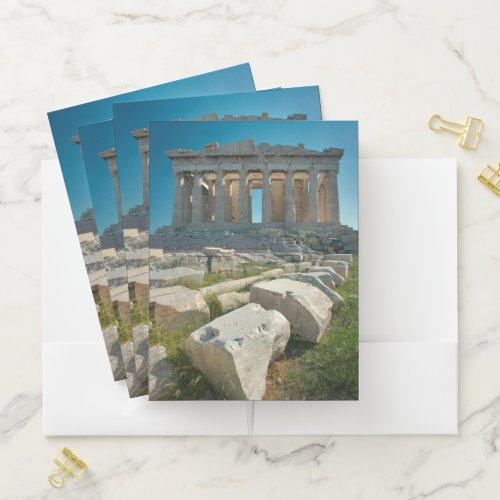 Monuments  Parthenon Athens Greece Pocket Folder