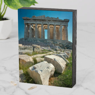 Monuments   Parthenon Athens, Greece Wooden Box Sign