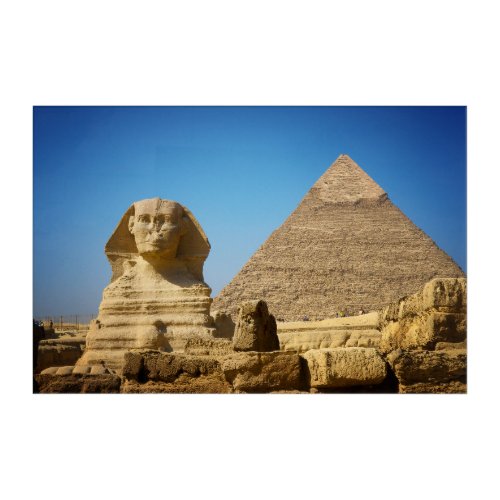 Monuments  Sphinx  Pyramid of Egypt Acrylic Print