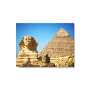 Monuments | Sphinx & Pyramid of Egypt Canvas Print