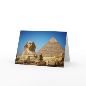 Monuments | Sphinx & Pyramid of Egypt Card