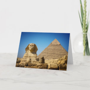 Monuments Sphinx & Pyramid of Egypt Card