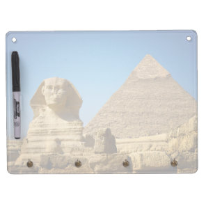 Monuments | Sphinx & Pyramid of Egypt Dry Erase Board With Keychain Holder