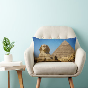 Monuments | Sphinx & Pyramid of Egypt Lumbar Pillow