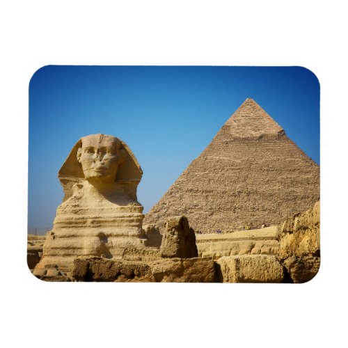 Monuments  Sphinx  Pyramid of Egypt Magnet