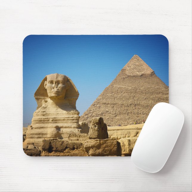 Monuments | Sphinx & Pyramid of Egypt Mouse Pad (With Mouse)