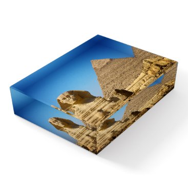 Monuments | Sphinx & Pyramid of Egypt Paperweight
