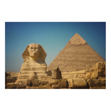 Monuments | Sphinx & Pyramid of Egypt Wood Wall Art
