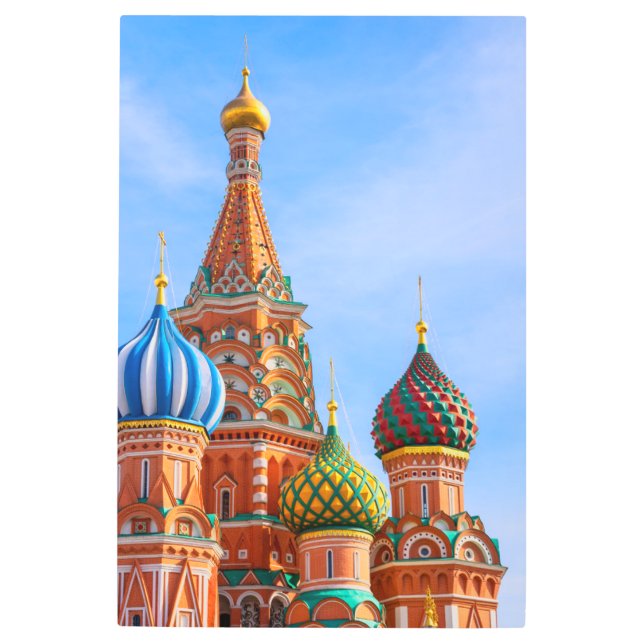 Monuments | St. Basil's Cathedral, Moscow Metal Print (Front)