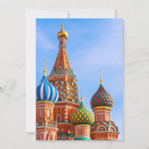 Monuments St. Basil's Cathedral, Moscow Thank You Card