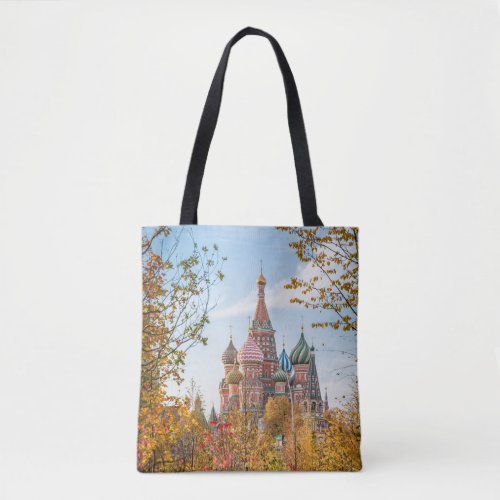 Monuments  St Basils Cathedral Moscow Tote Bag