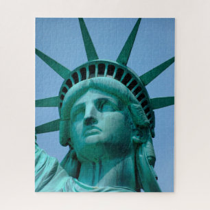 Monuments Statue of Liberty Face Jigsaw Puzzle