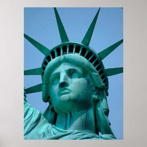 Monuments  Statue of Liberty Face Poster