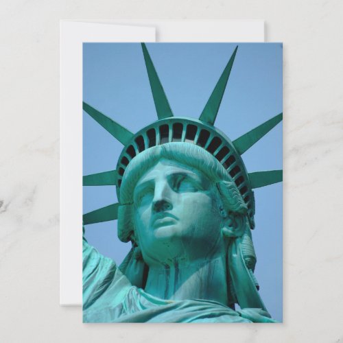 Monuments  Statue of Liberty Face Thank You Card
