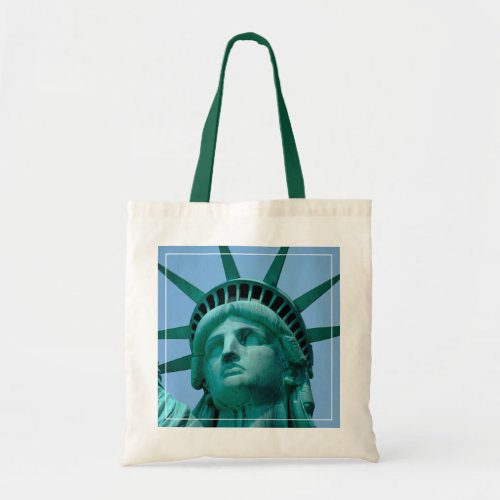 Monuments  Statue of Liberty Face Tote Bag