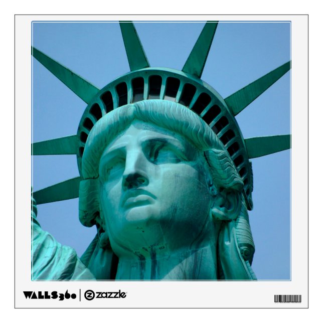 Monuments | Statue of Liberty Face Wall Decal (Front)
