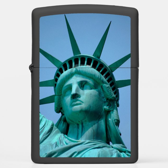 Monuments | Statue of Liberty Face Zippo Lighter (Front)