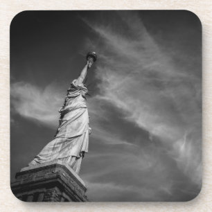 Monuments Statue of Liberty Manhattan NYC Beverage Coaster