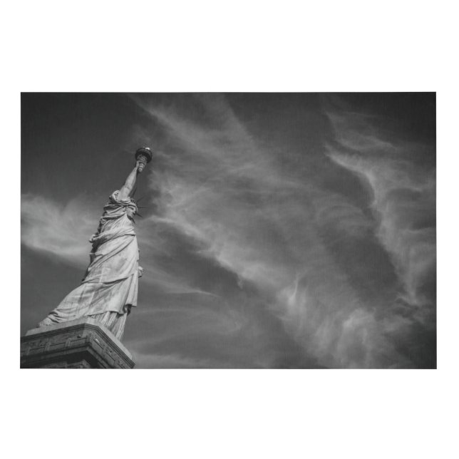 Monuments | Statue of Liberty Manhattan NYC Faux Canvas Print (Front)