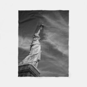 Monuments Statue of Liberty Manhattan NYC Fleece Blanket