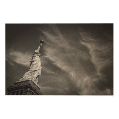 Monuments  Statue of Liberty Manhattan NYC Wood Wall Art