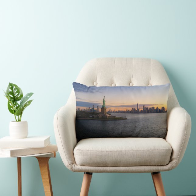 Monuments | Statue of Liberty NYC Lumbar Pillow (Chair)