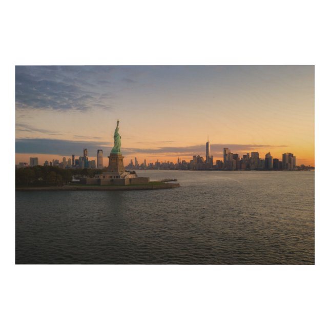 Monuments | Statue of Liberty NYC Wood Wall Art (Front)