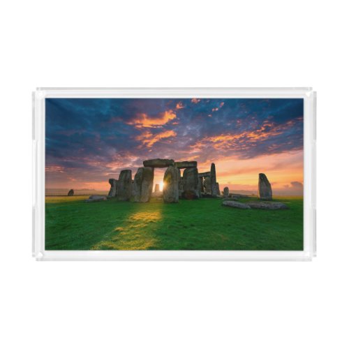 Monuments  Stonhenge England Acrylic Tray