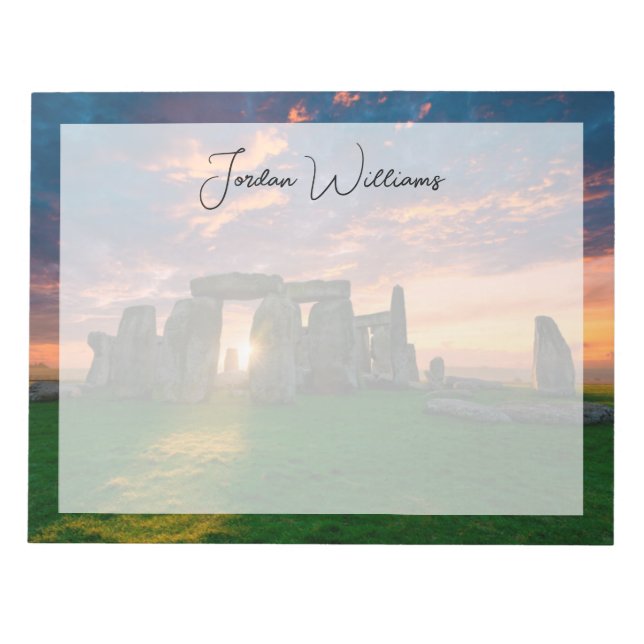 Monuments | Stonhenge, England Notepad (Front)