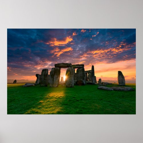 Monuments  Stonhenge England Poster