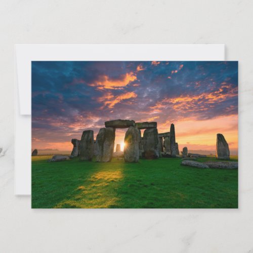 Monuments  Stonhenge England Thank You Card