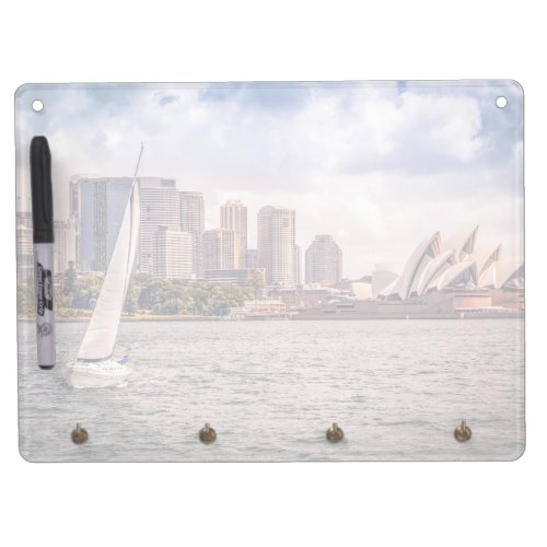 Monuments  Sydney Opera House Dry Erase Board With Keychain Holder