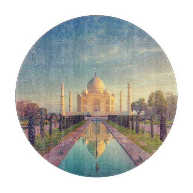 Monuments | Taj Mahal Colors Cutting Board (Front)
