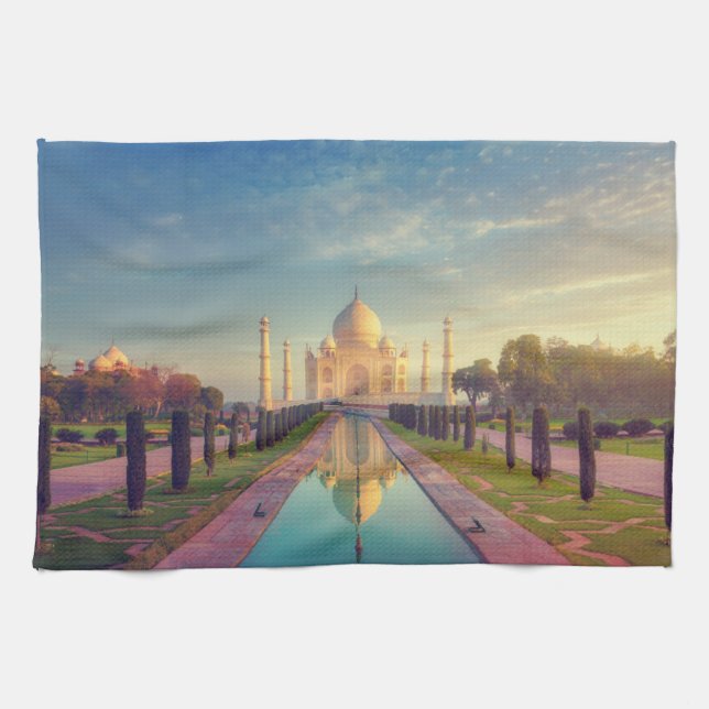 Monuments | Taj Mahal Colors Kitchen Towel (Horizontal)