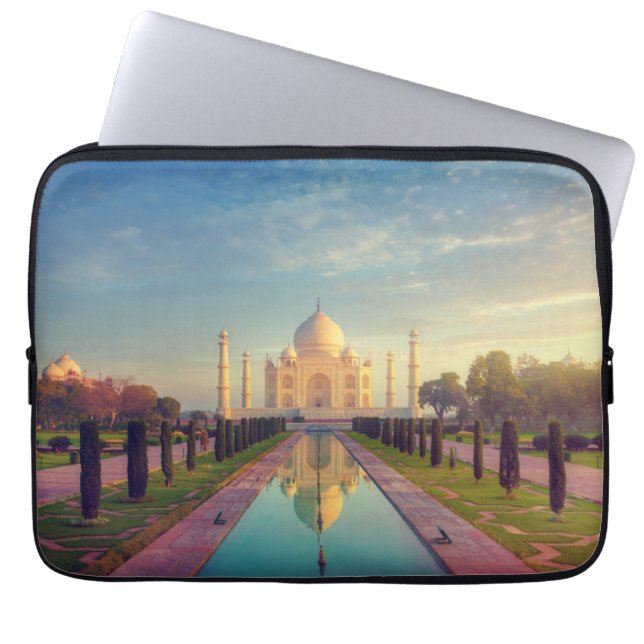Monuments | Taj Mahal Colors Laptop Sleeve (Front)