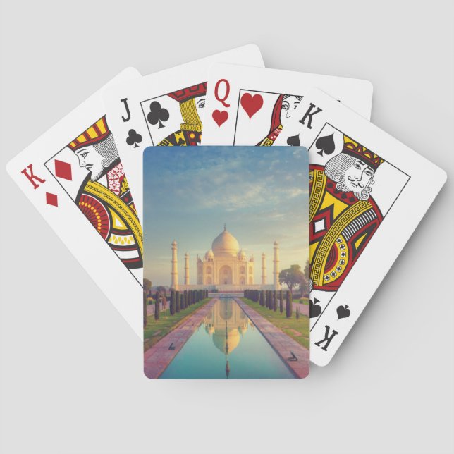 Monuments | Taj Mahal Colors Poker Cards (Back)