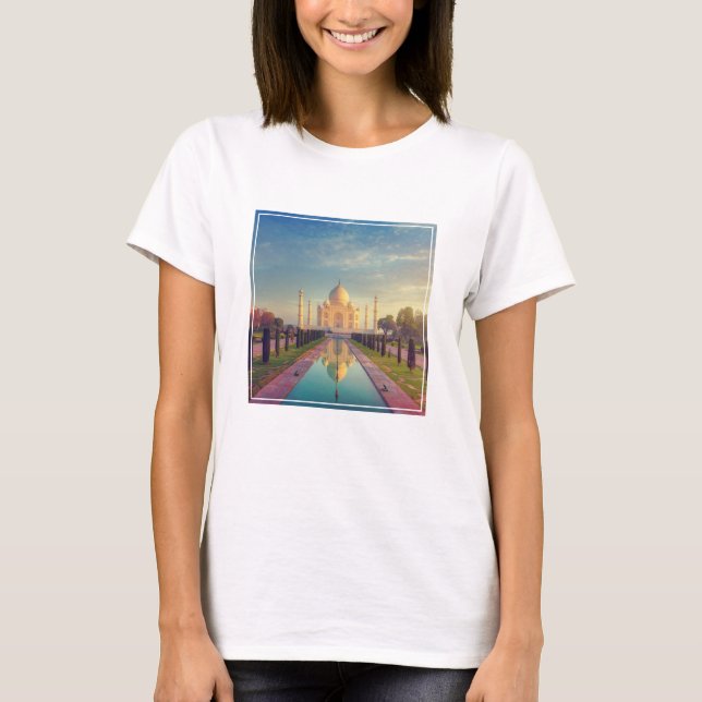Monuments | Taj Mahal Colors T-Shirt (Front)