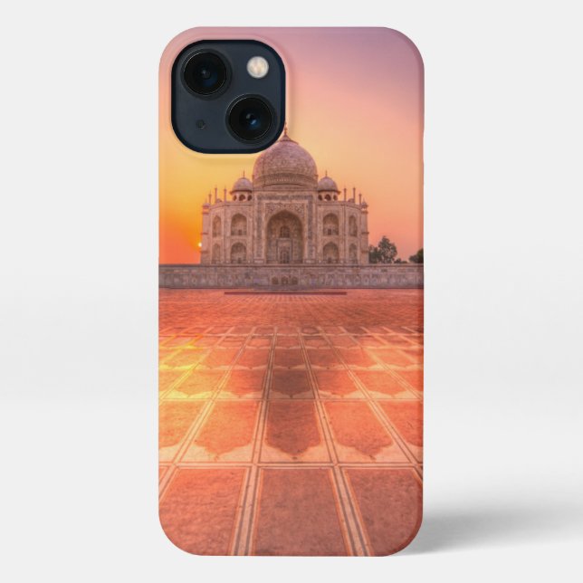 Monuments | Taj Mahal, India at Sunset iPhone Case (Back)