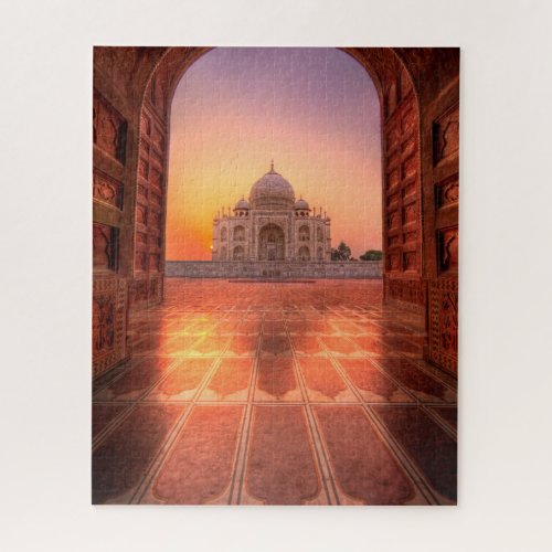 Monuments  Taj Mahal India at Sunset Jigsaw Puzzle