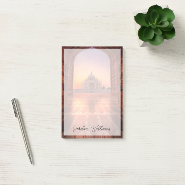 Monuments | Taj Mahal, India at Sunset Post-it Notes (Office)